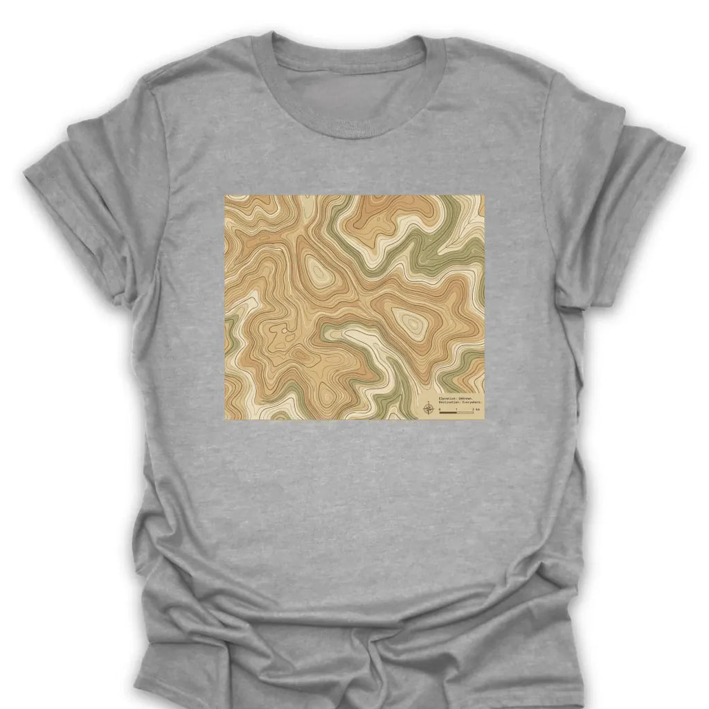T-Shirt Sport Grey / S Topographic T-Shirt