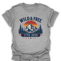 T-Shirt Sport Grey / S Wild & Free 1776-2026 T-Shirt