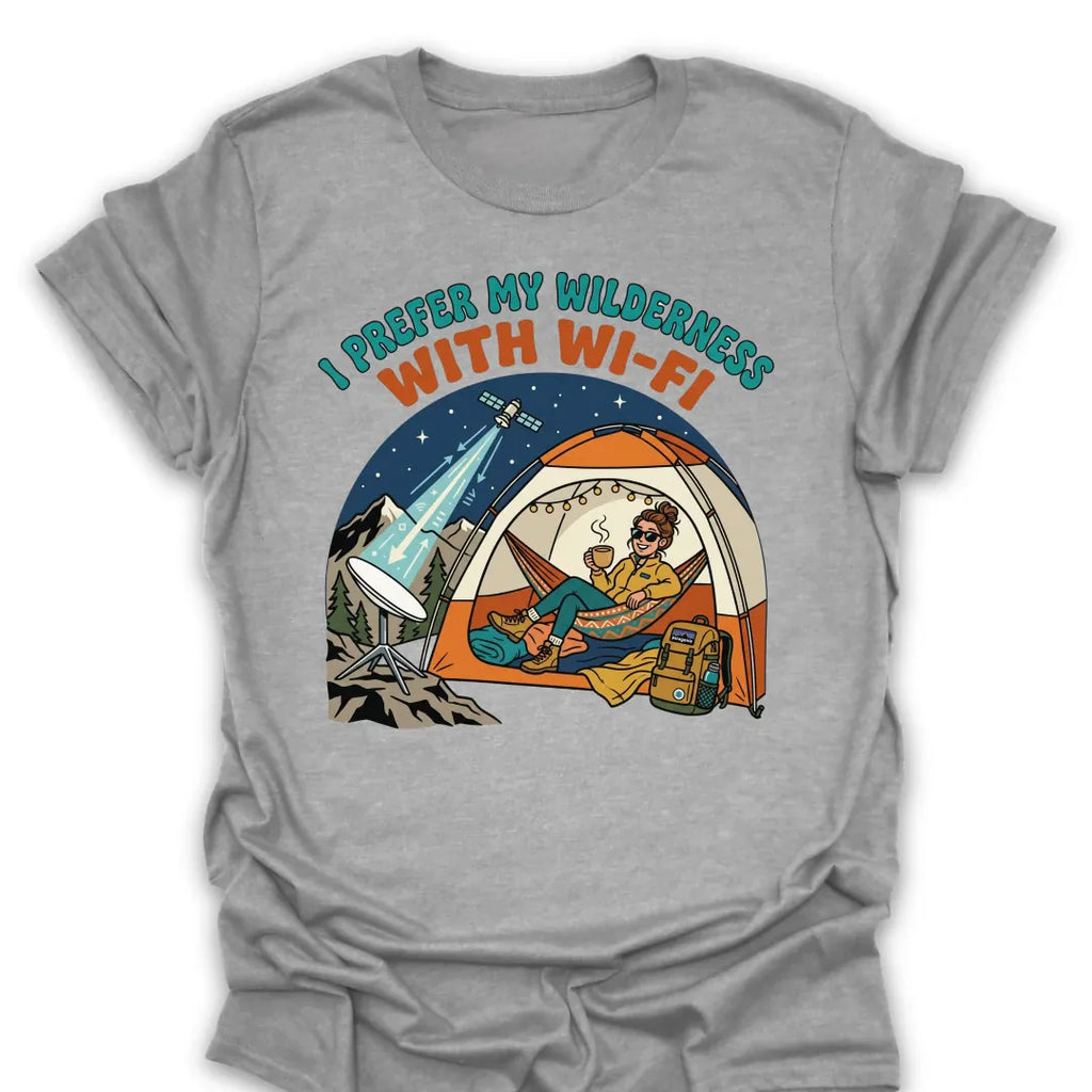 T-Shirt Sport Grey / S Wilderness With Wi-Fi T-Shirt
