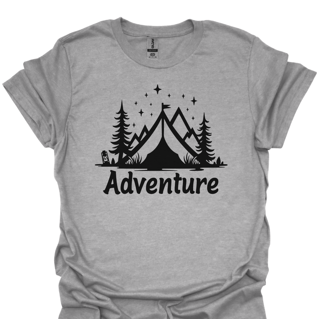 T-Shirt Sport Grey / XS Adventure Awaits Hiker's T-Shirt🌲🏕️