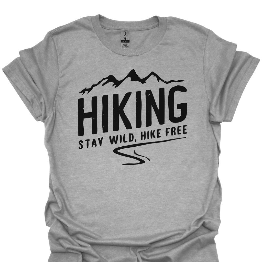 T-Shirt Sport Grey / XS Stay Wild. Hike Free. 🏔️🌲