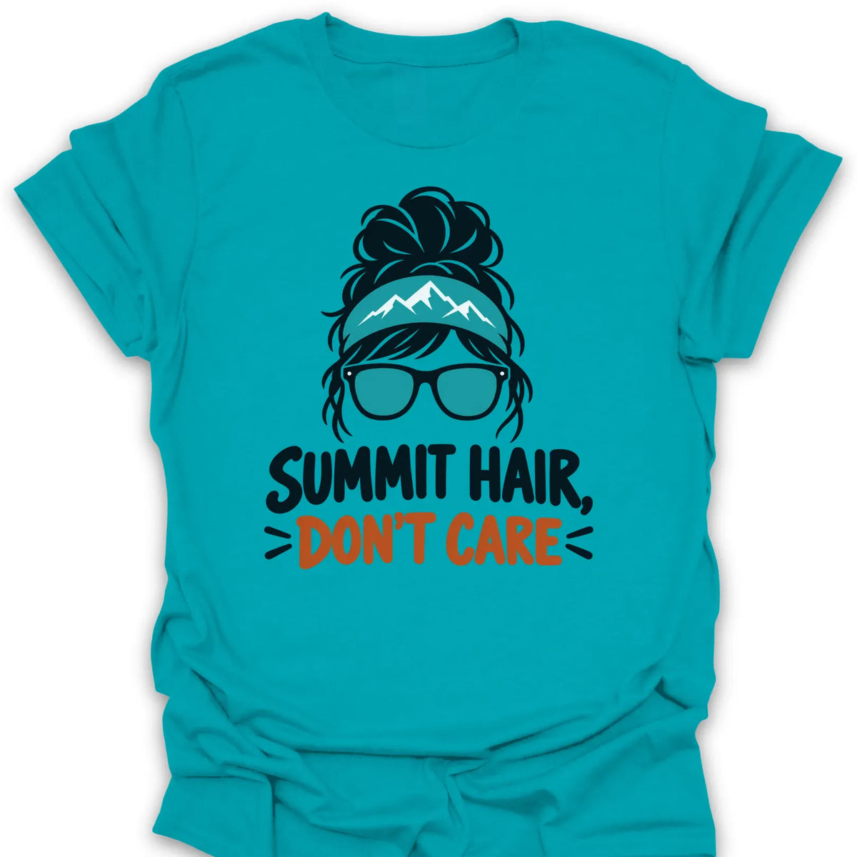 T-Shirt Tropical Blue / S Summit Hair Don't Care