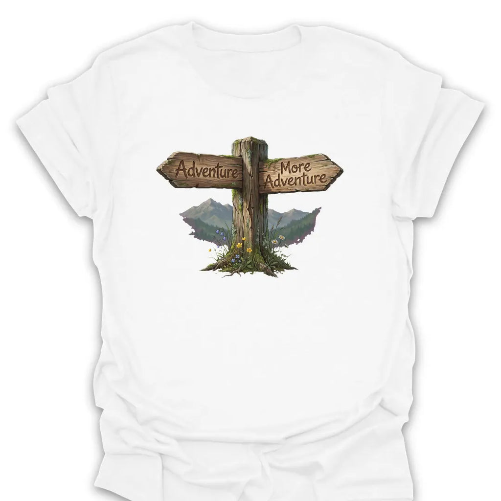 T-Shirt White / S Adventure Trail Sign T-Shirt