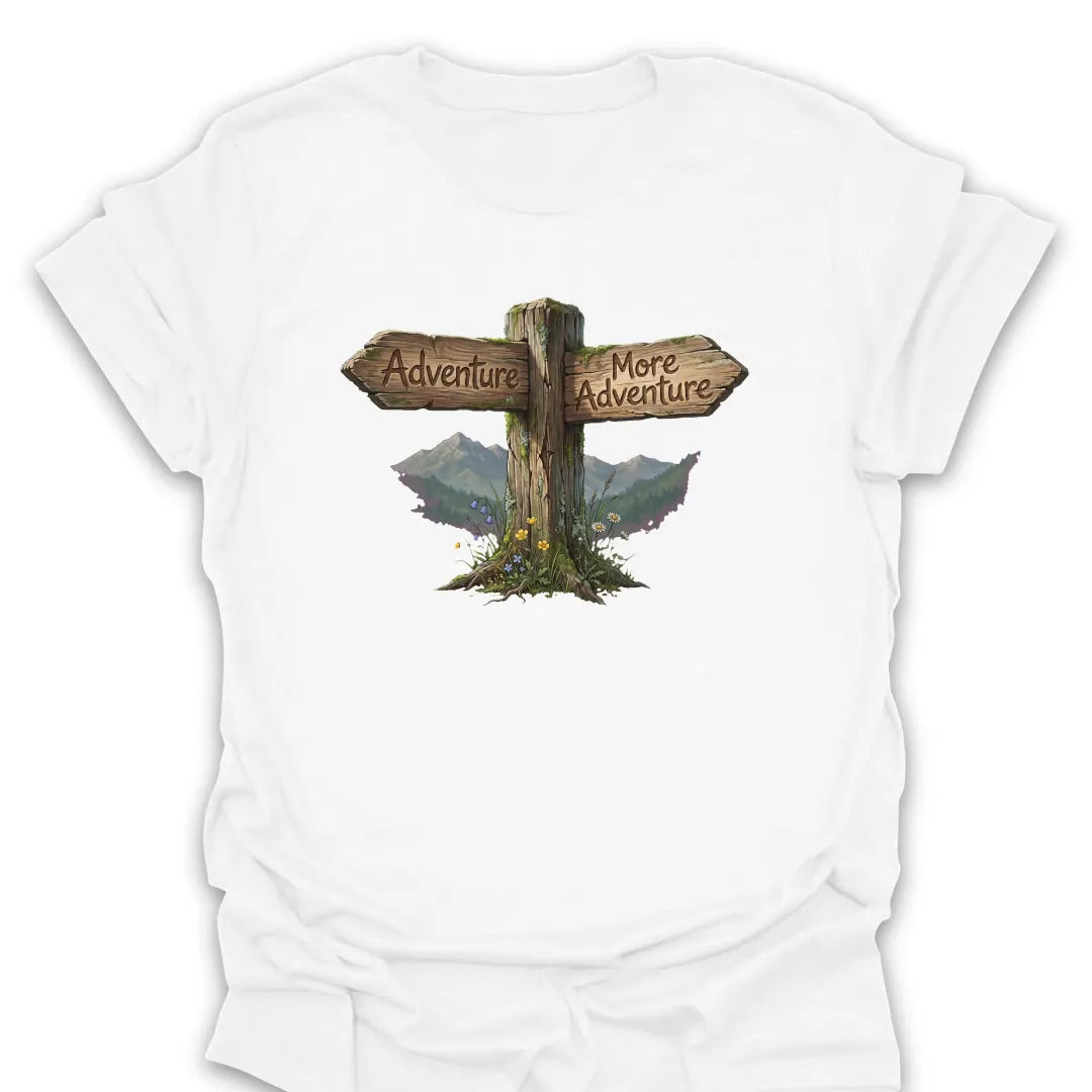 T-Shirt White / S Adventure Trail Sign T-Shirt
