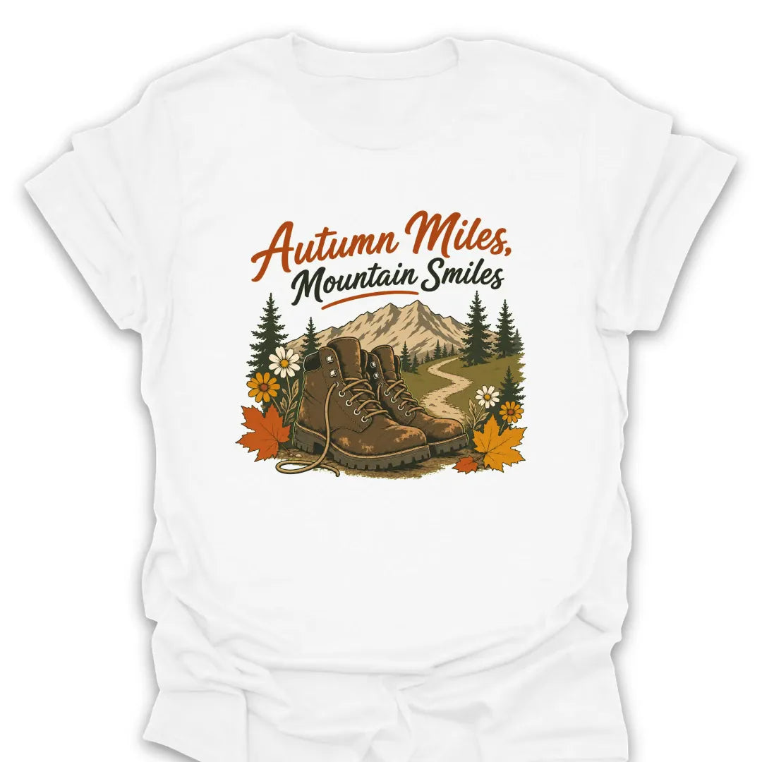 T-Shirt White / S Autumn Mile, Mountain Smiles