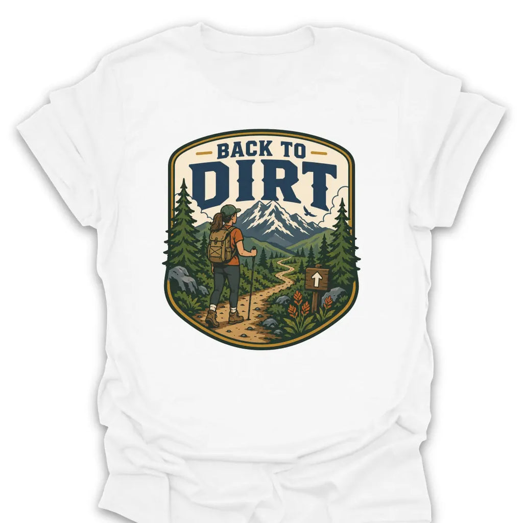 T-Shirt White / S Back To Dirt Hiker