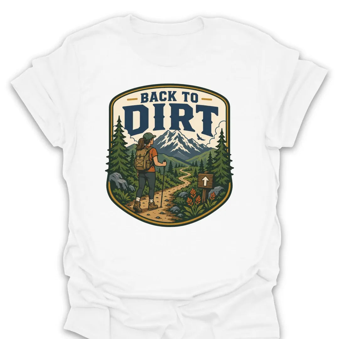T-Shirt White / S Back To Dirt Hiker