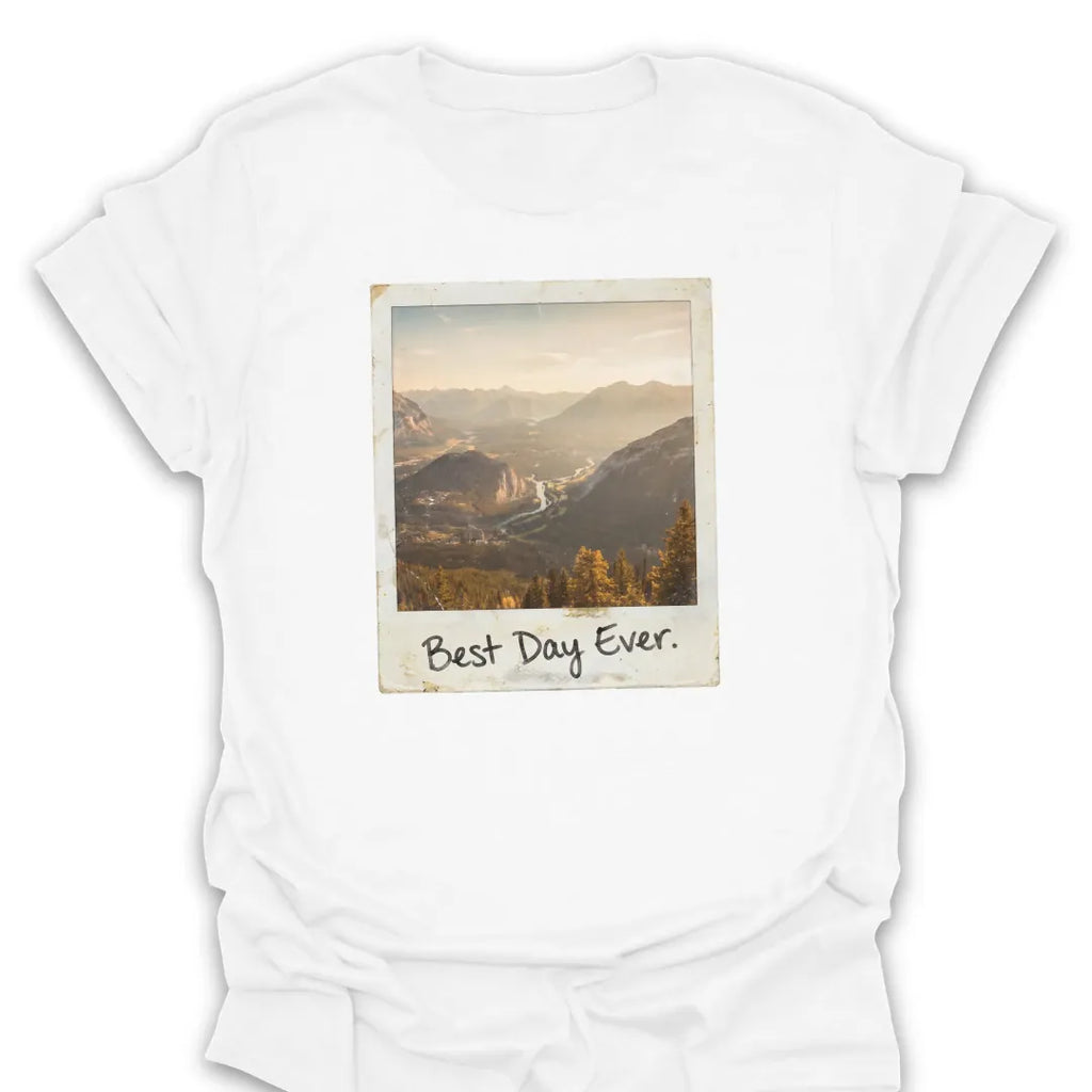 T-Shirt White / S Best Day Faded Polaroid T-Shirt