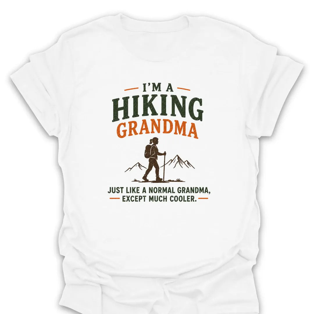 T-Shirt White / S Cooler Hiking Grandma T-Shirt