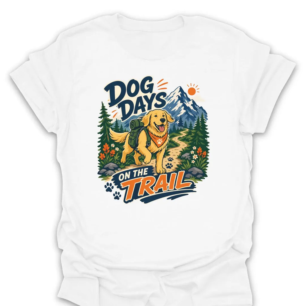 T-Shirt White / S Dog Days On The Trail