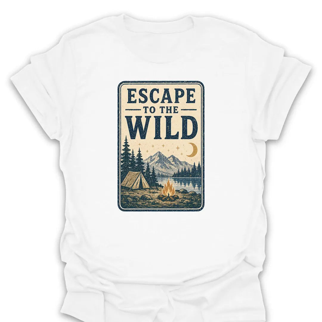 T-Shirt White / S Escape To The Wild Camp T-Shirt