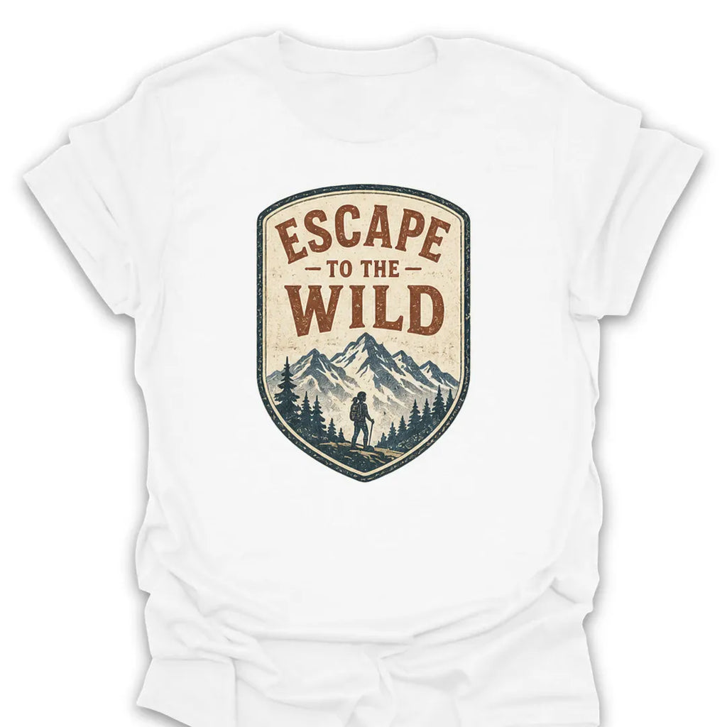 T-Shirt White / S Escape To The Wild Hike T-Shirt