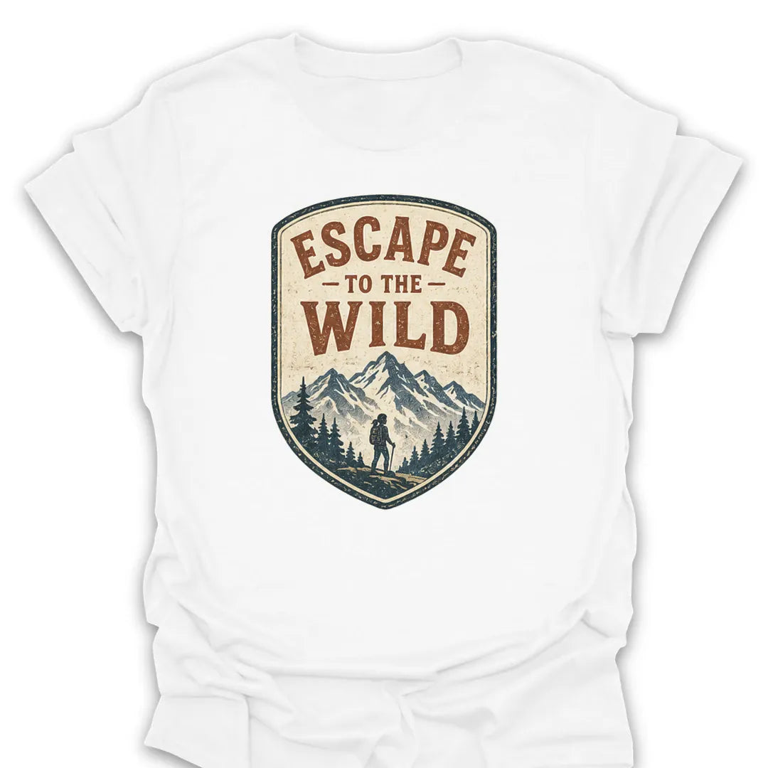 T-Shirt White / S Escape To The Wild Hike T-Shirt