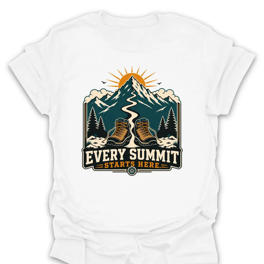 T-Shirt White / S Every Summit Starts Here T-Shirt