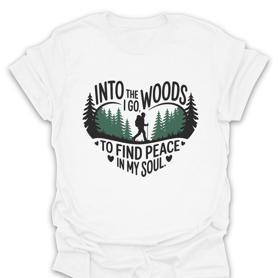 T-Shirt White / S Find Peace In My Soul Hiking T-Shirt
