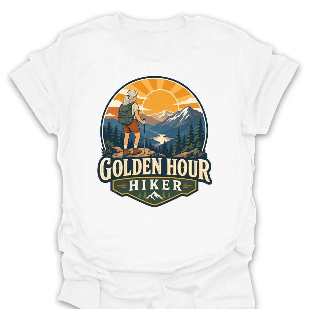 T-Shirt White / S Golden Hour Hiker