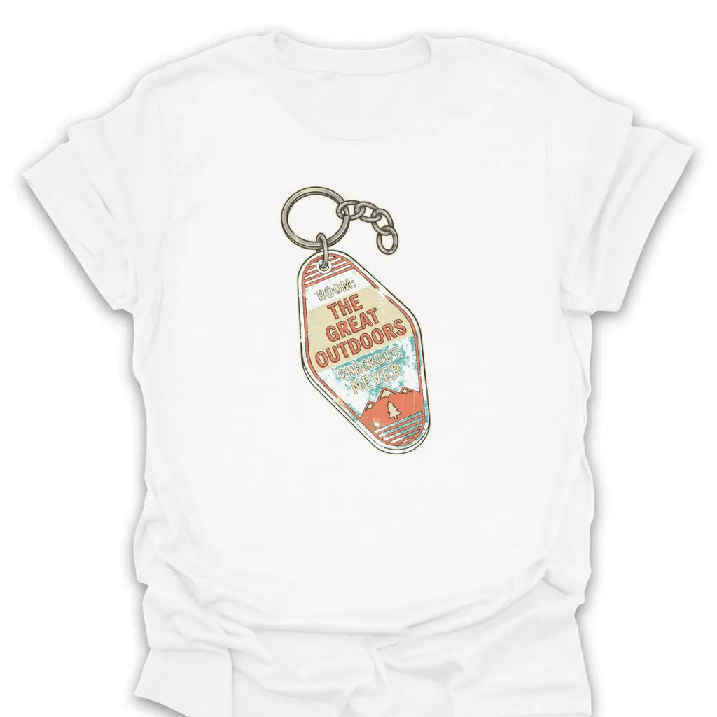 T-Shirt White / S Great Outdoors Keychain T-Shirt