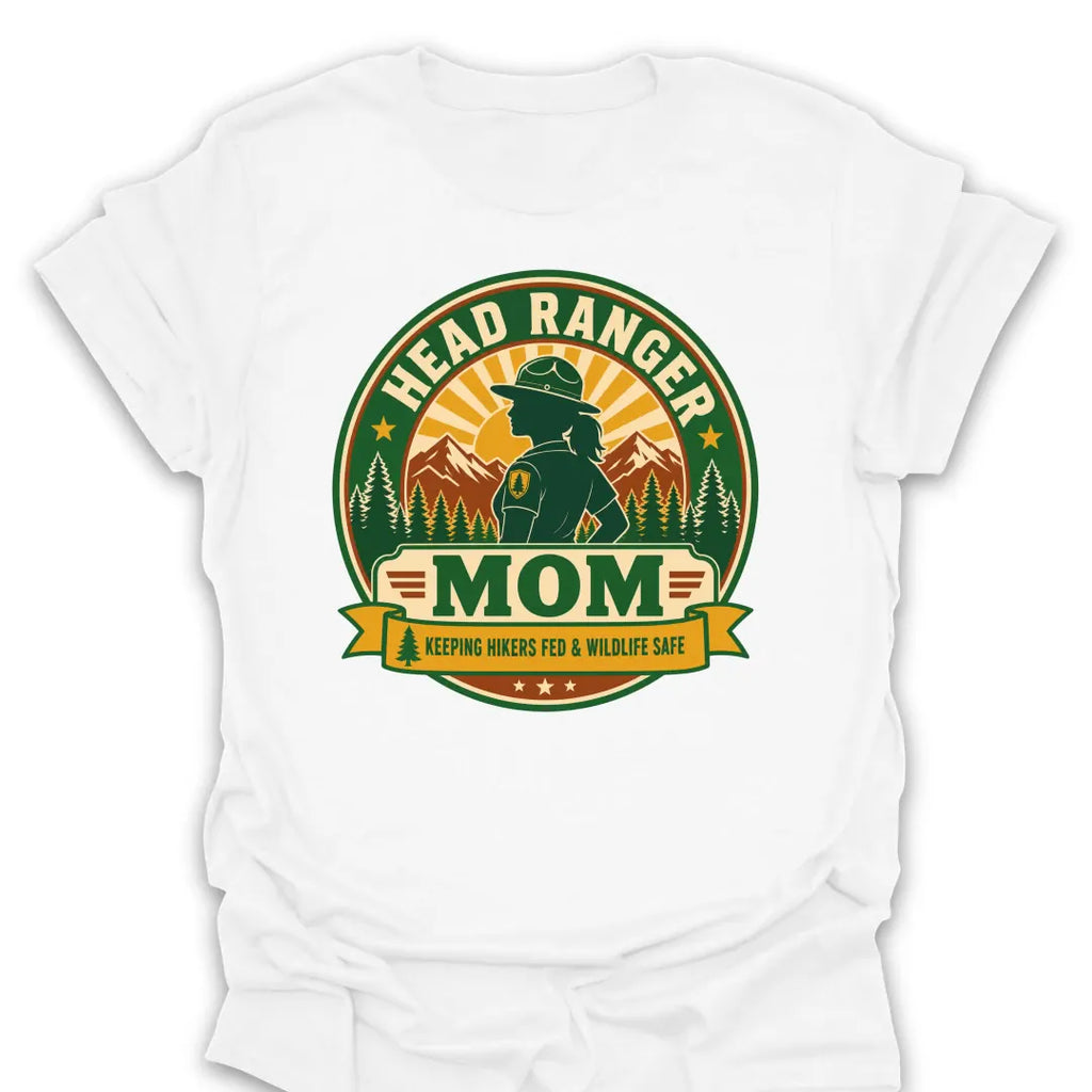 T-Shirt White / S Head Ranger Mom T-Shirt