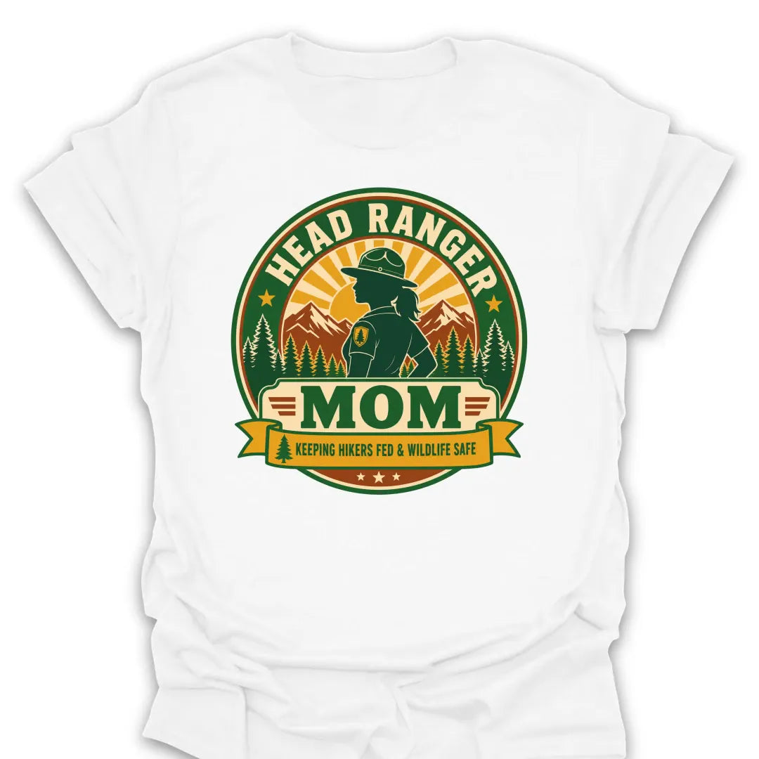 T-Shirt White / S Head Ranger Mom T-Shirt