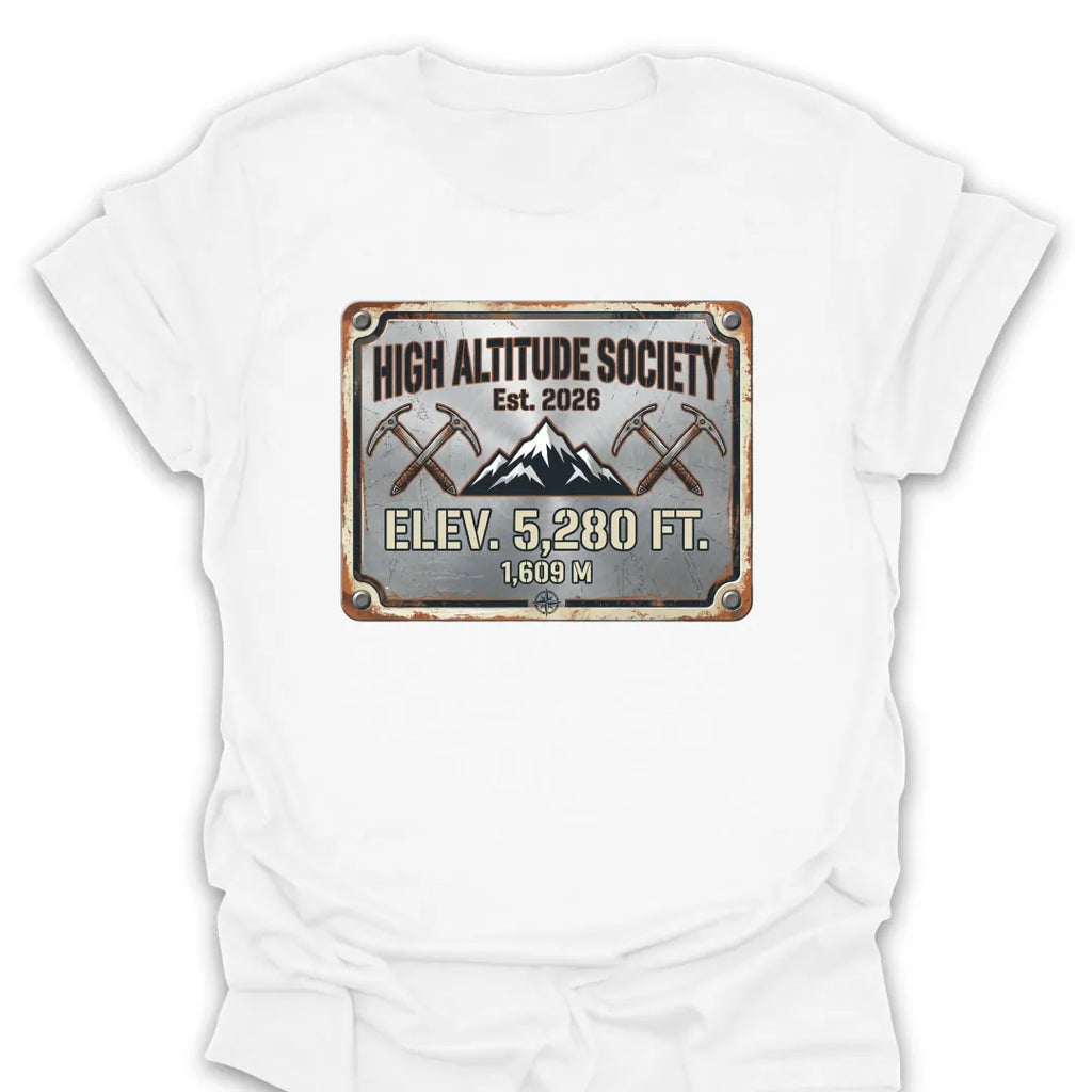 T-Shirt White / S High Altitude Society T-Shirt