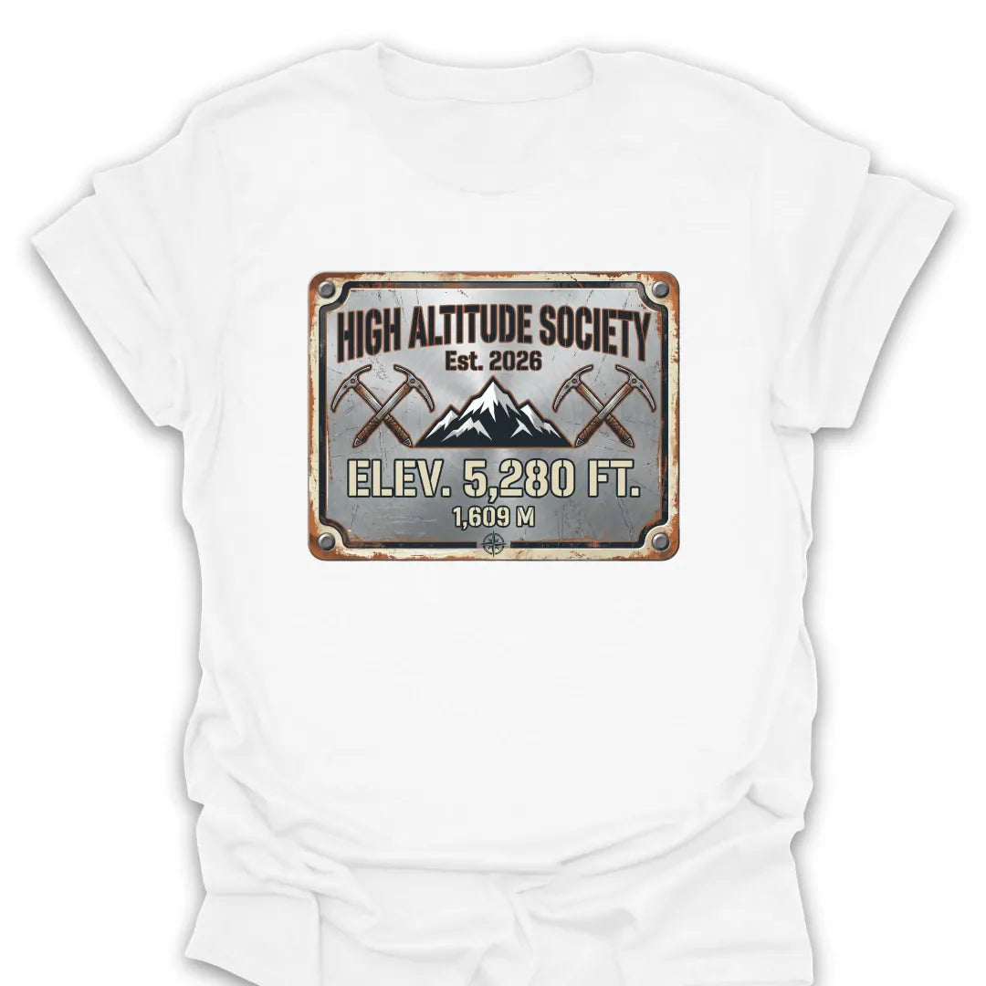 T-Shirt White / S High Altitude Society T-Shirt
