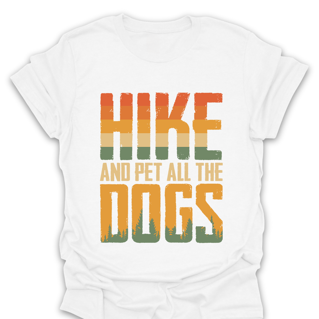 T-Shirt White / S Hike Pet All The Dogs T-Shirt