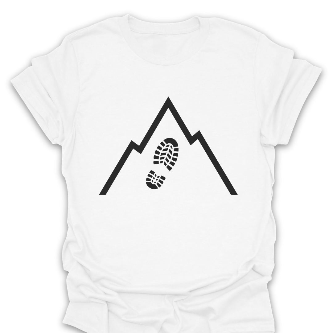 T-Shirt White / S Hike the Mountain Graphic T-Shirt