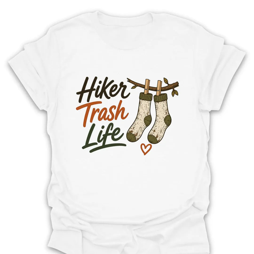 T-Shirt White / S Hiker Trash Life T-Shirt