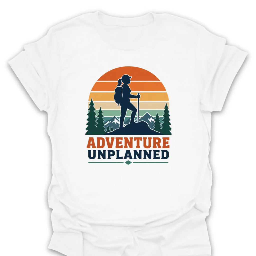 T-Shirt White / S Hiking Adventure Unplanned T-Shirt