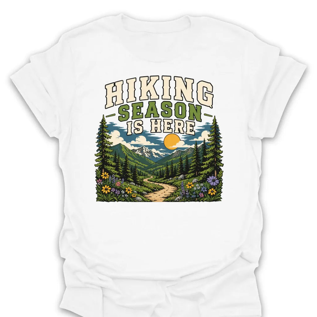 T-Shirt White / S Hiking Season Trail