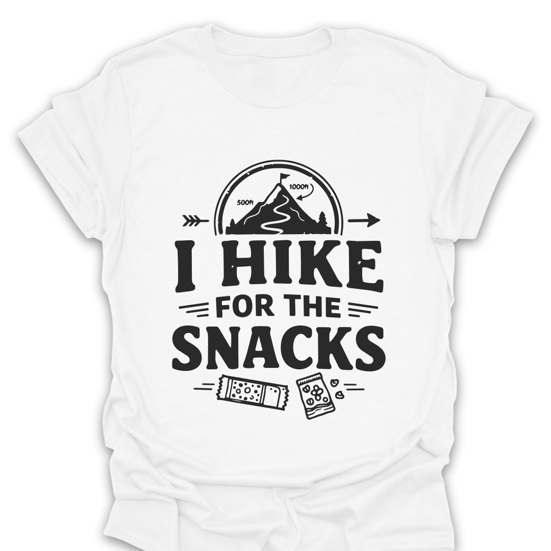 T-Shirt White / S I Hike For the Snacks T-Shirt