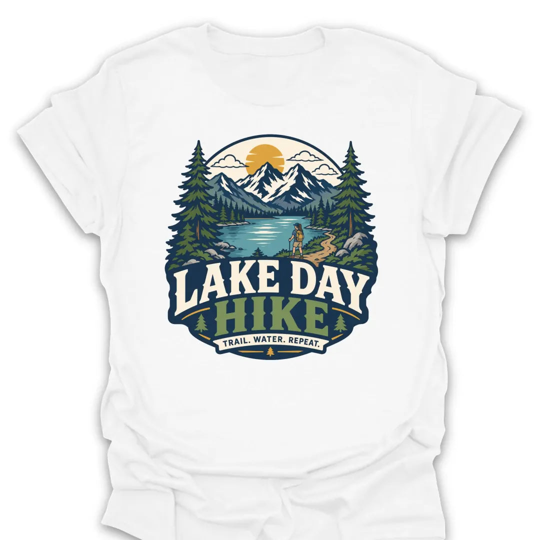 T-Shirt White / S Lake Day Hike