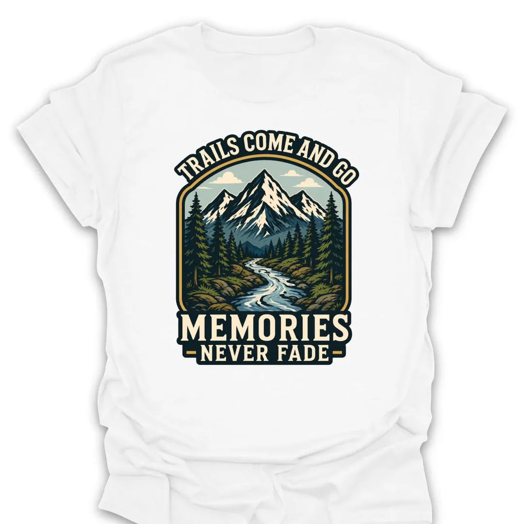 T-Shirt White / S Memories Never Fade Mountain Stream T-Shirt