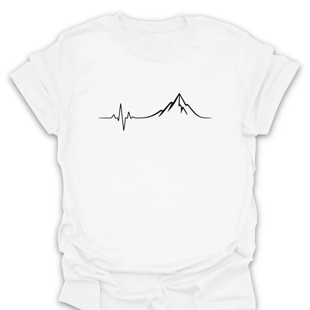 T-Shirt White / S Mountain Heartbeat Tee