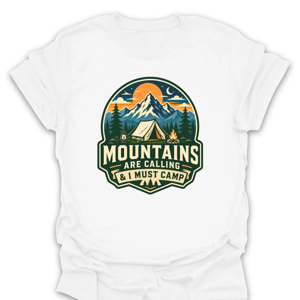 T-Shirt White / S Mountains Are Calling Must Camp T-Shirt
