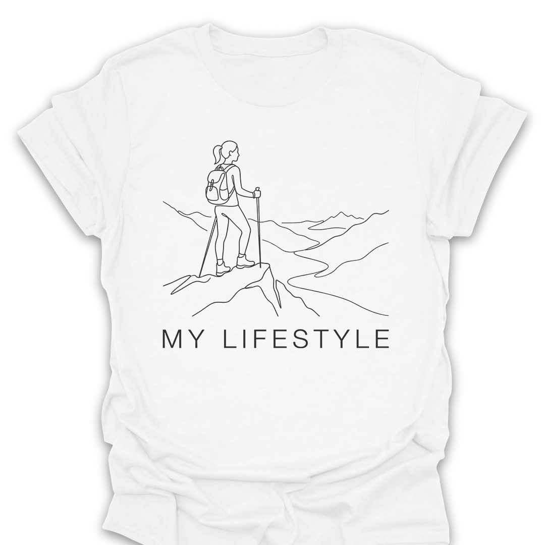 T-Shirt White / S My Lifestyle Hiking Tee