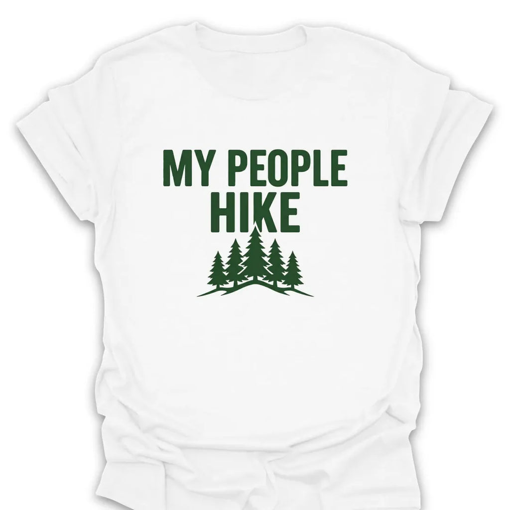T-Shirt White / S my-people-hike_green