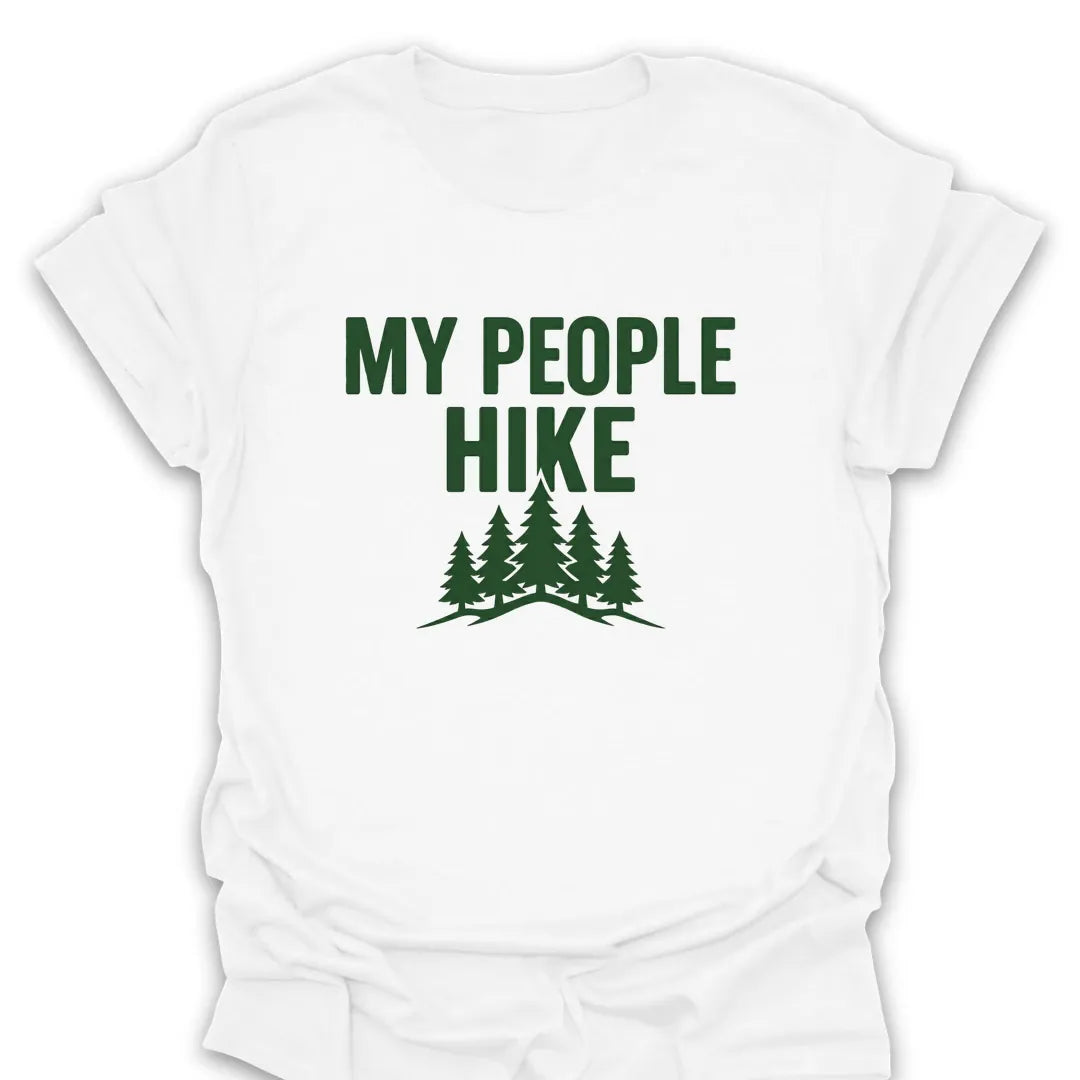 T-Shirt White / S my-people-hike_green