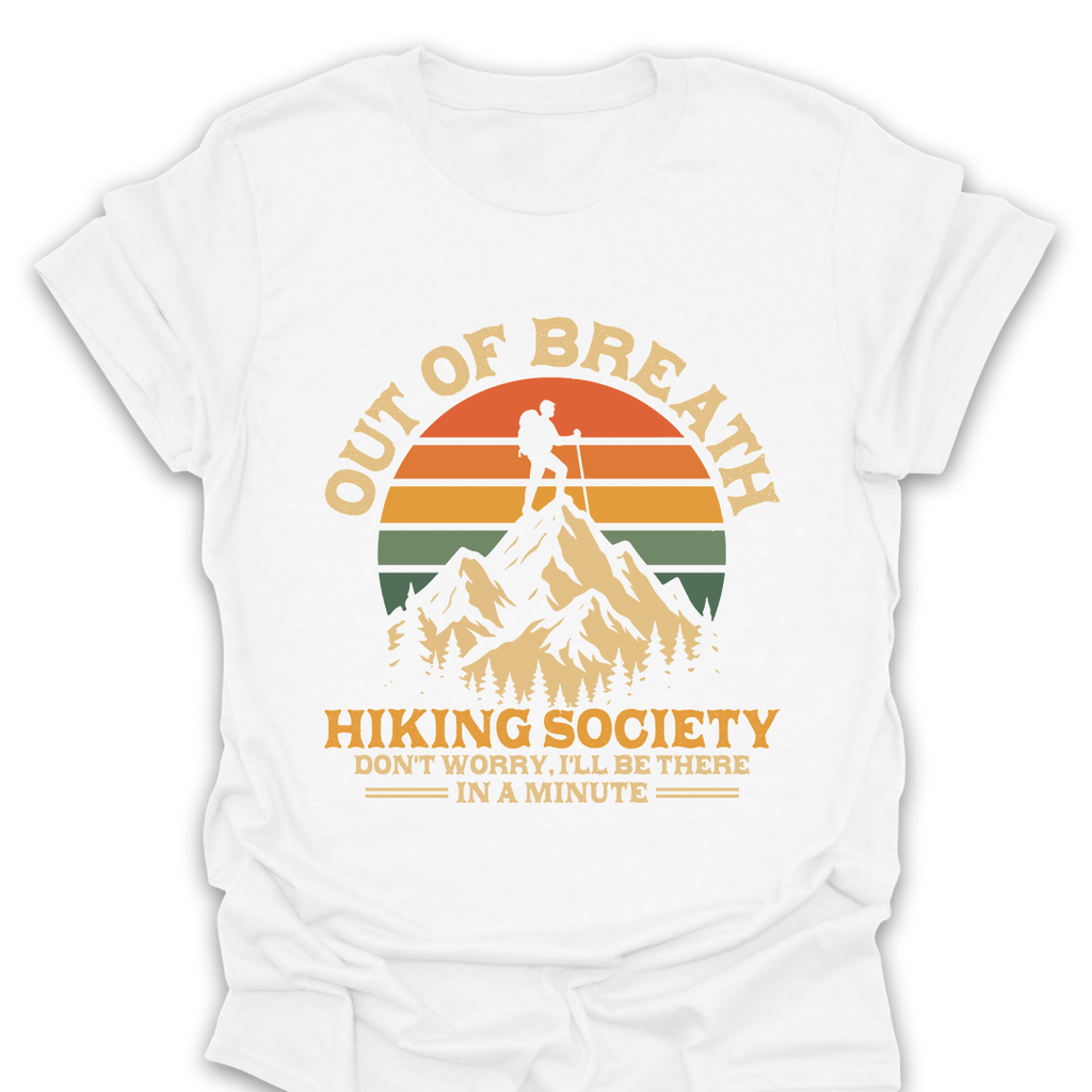 T-Shirt White / S Out of Breath Hiking Society T-Shirt