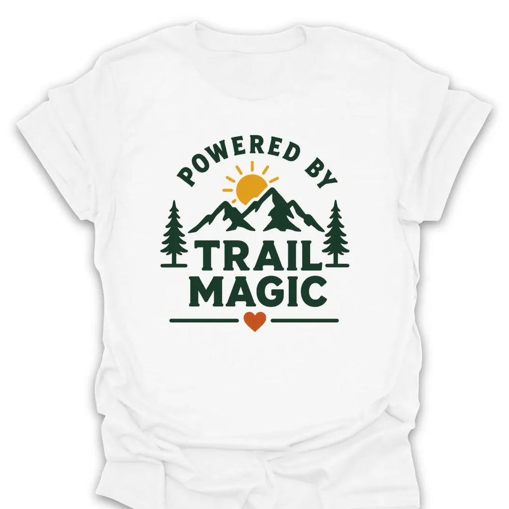 T-Shirt White / S Powered By Trail Magic Mountain T-Shirt