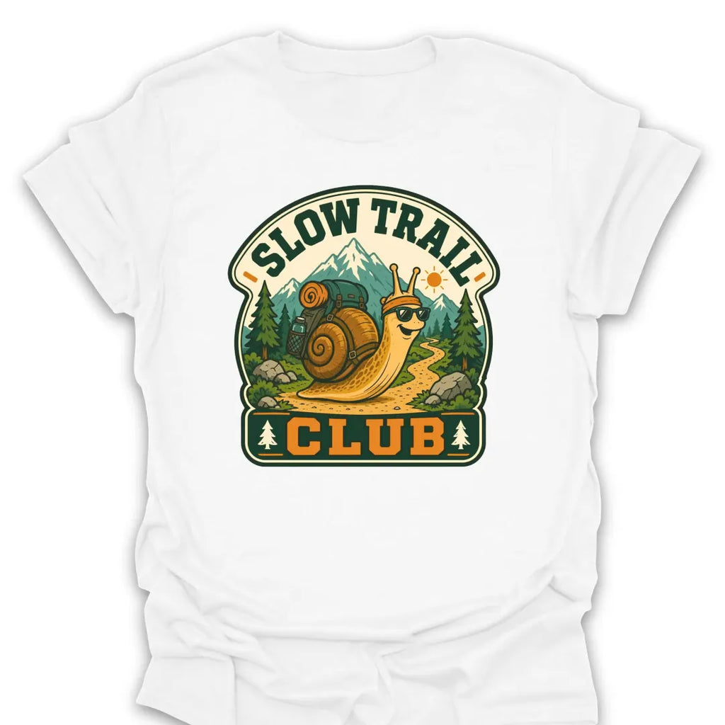 T-Shirt White / S Slow Trail Club Snail T-Shirt