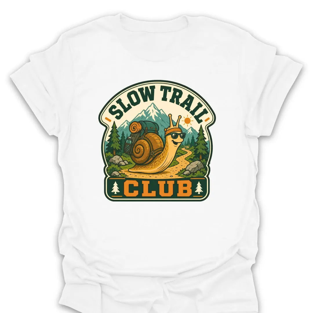 T-Shirt White / S Slow Trail Club Snail T-Shirt