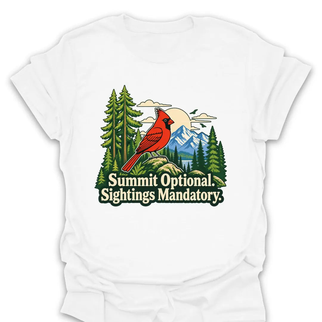 T-Shirt White / S Summit Optional Cardinal Mandatory