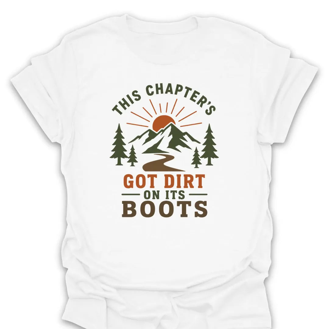 T-Shirt White / S Sun, Mountains & Dirty Boots
