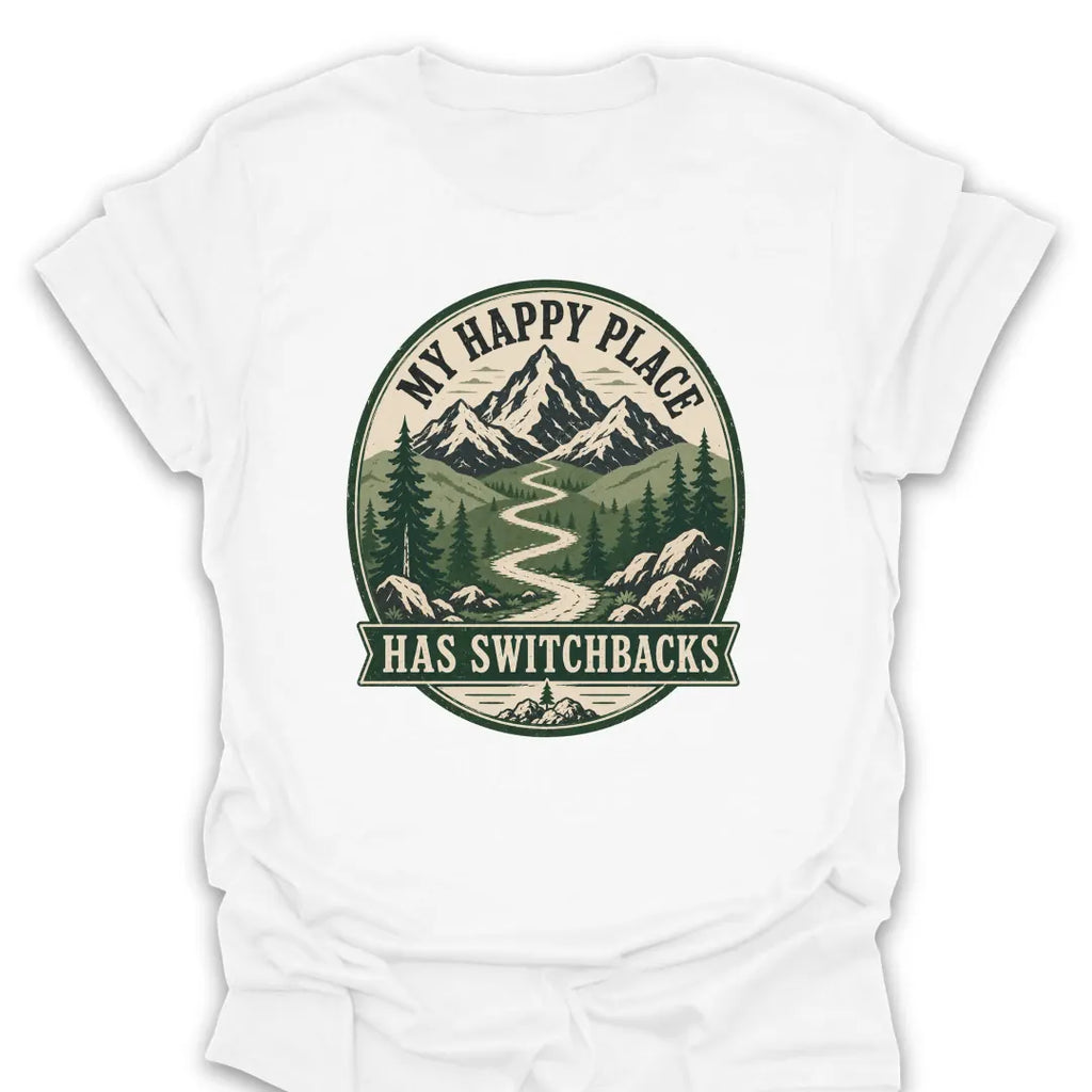 T-Shirt White / S Switchback Happy Place T-Shirt