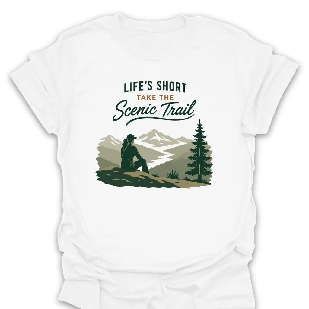 T-Shirt White / S Take the Scenic Trail T-Shirt