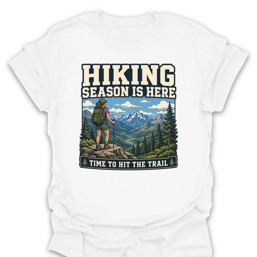 T-Shirt White / S Time To Hit The Trail