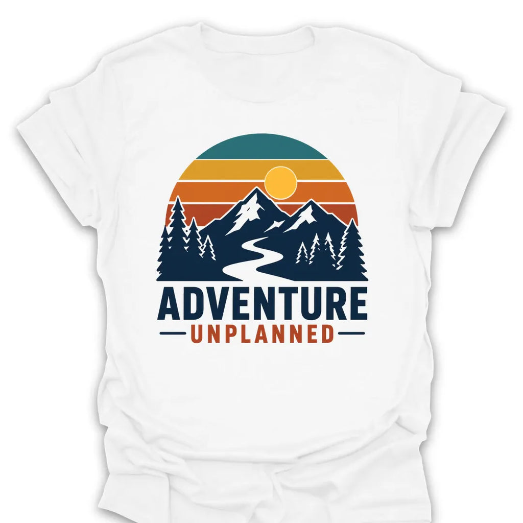 T-Shirt White / S Unplanned Mountain Adventure T-Shirt