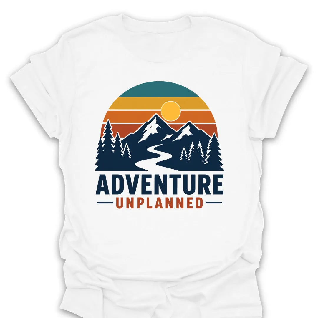 T-Shirt White / S Unplanned Mountain Adventure T-Shirt