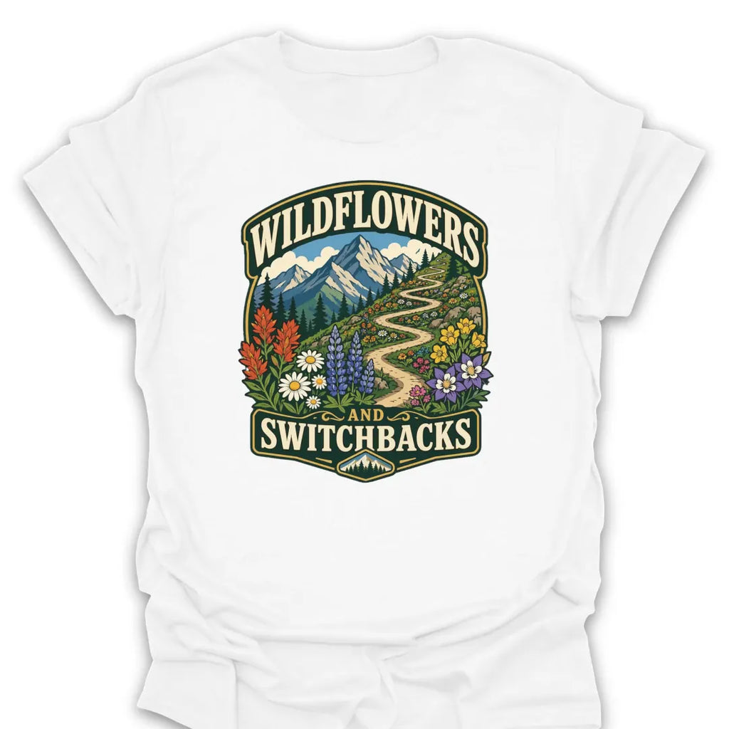 T-Shirt White / S Wildflowers and Switchbacks